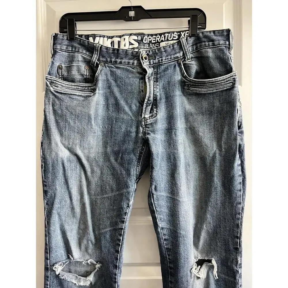 Viktos Jeans Men’s 34x34 Blue Operatus XP Tactical Denim Utility Workwear - Picture 2 of 9